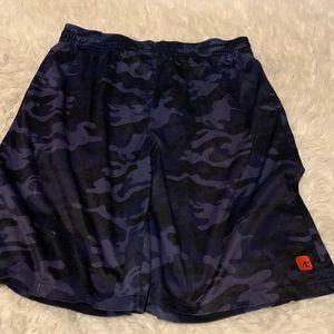 Blue camo shorts